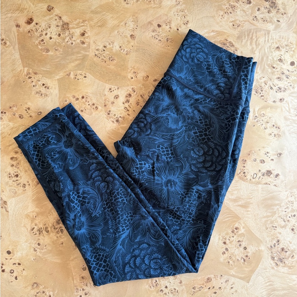 Lululemon Wunder Under Floral Patterned Leggings